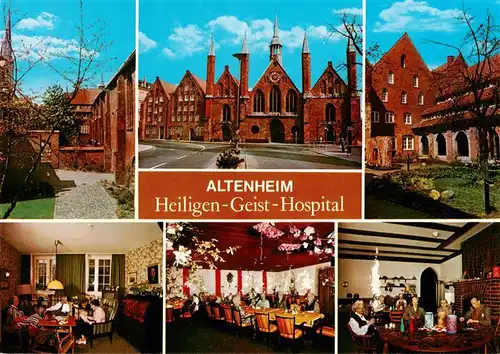 AK / Ansichtskarte 73957420 LueBECK Altenheim Heiligen Geist Hospital Gastraeume