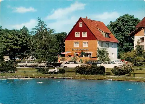 AK / Ansichtskarte  Hahnenklee-Bockswiese_Harz Gaestehaus Erika Cafe am Kurpark