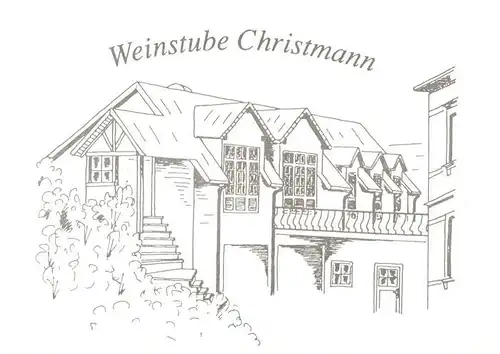 AK / Ansichtskarte  St_Martin_Rheinpfalz Weinstube Christmann Zeichnung