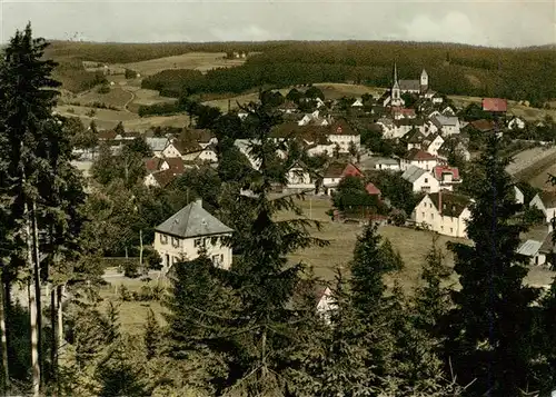 AK / Ansichtskarte 73957448 Bischofsgruen Blick vom Huegelfelsen