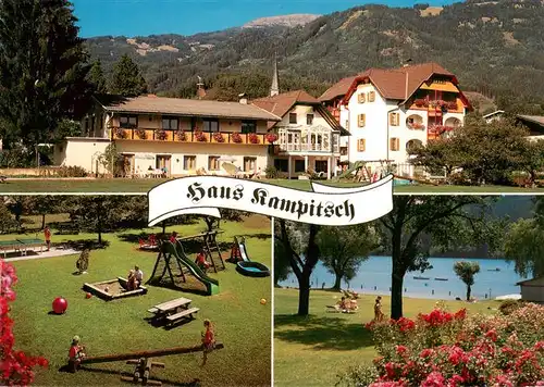 AK / Ansichtskarte  Seeboden_Millstaettersee_Kaernten_AT Haus Kampitsch Kinderspielplatz Park