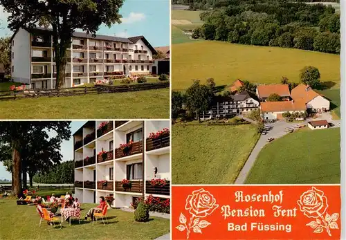 AK / Ansichtskarte 73957504 Bad_Fuessing Rosenhof Pension Fent Park Fliegeraufnahme