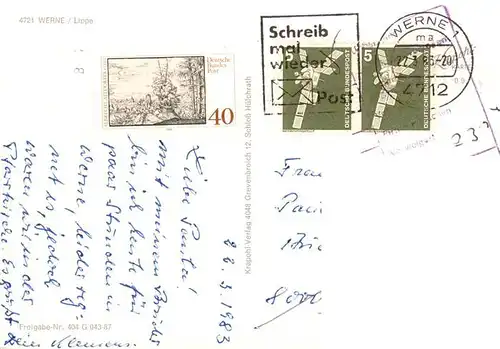 AK / Ansichtskarte  Werne__Lippe_Muenster_Westfalen Fliegeraufnahme