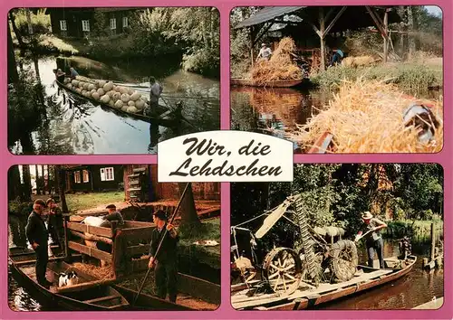 AK / Ansichtskarte  Lehde_Luebbenau_Spreewald Dorffest mit Kahn Korso