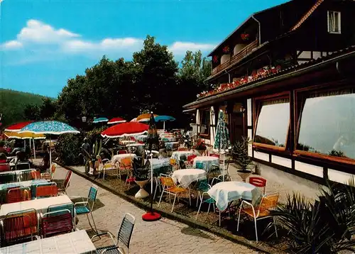 AK / Ansichtskarte  Bad_Sooden-Allendorf Berggasthof Ahrenberg Hotel Terrasse