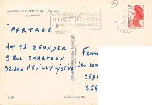 AK / Ansichtskarte  Maisons-Laffitte_78_Yvelines Le Chateau Vue aerienne