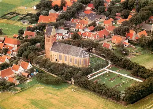 AK / Ansichtskarte  Ameland_NL Kerk te Hollum Fliegeraufnahme