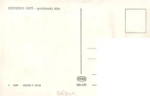 AK / Ansichtskarte 73957580 Sezimovo_Usti_Alttabor_CZ Spolecensky dum