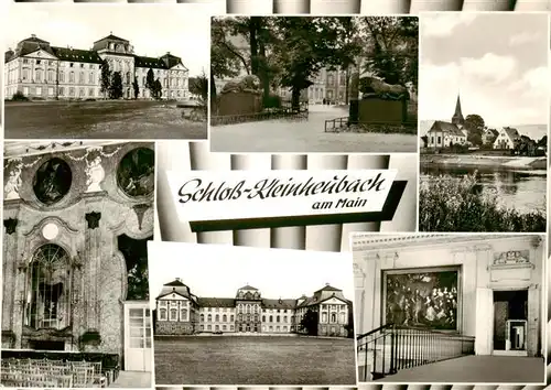 AK / Ansichtskarte 73957626 Kleinheubach Schloss Blick zur Kirche