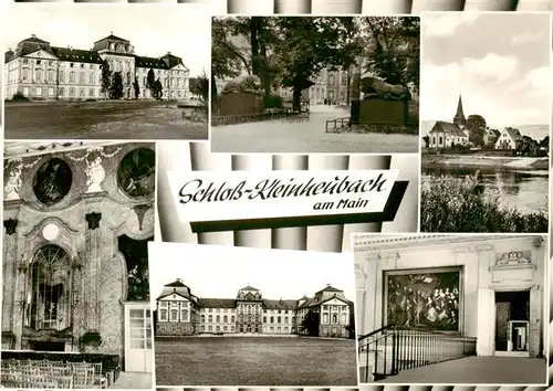 AK / Ansichtskarte  Kleinheubach Schloss Blick zur Kirche