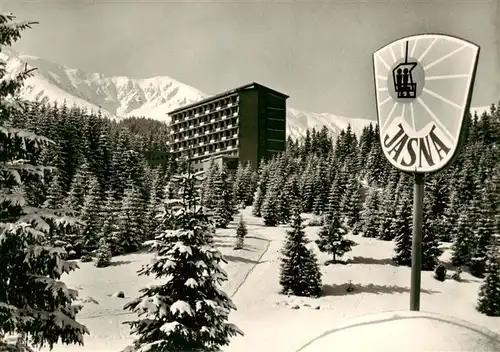 AK / Ansichtskarte  Jasna_Nizke_Tatry_SK Gewerkschaftserholungsheim Slowakischer Nationalaufstand im Winter