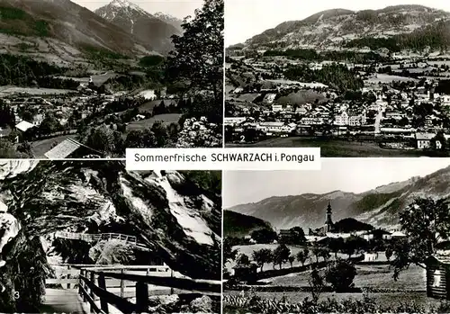 AK / Ansichtskarte  Schwarzach_Pongau_AT Panorama Sommerfrische Schwarzach Liechtensteinklamm St. veit