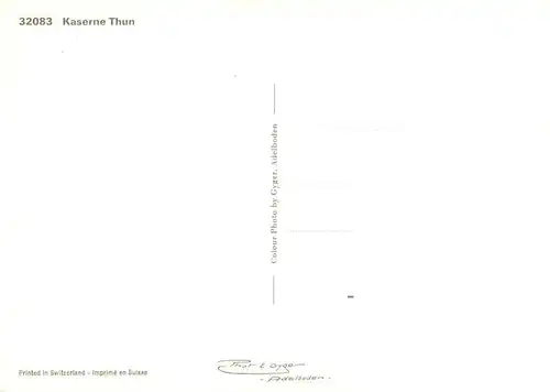 AK / Ansichtskarte  THUN_BE Kaserne