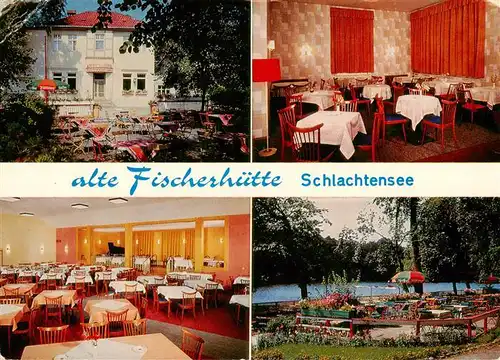 AK / Ansichtskarte  BERLIN Alte Fischerhuette Café Restaurant Pension Terrassen am Schlachtensee