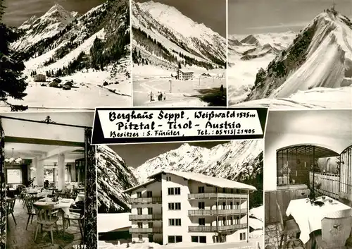 AK / Ansichtskarte  Weisswald Berghaus Seppl Panorama Pitztal Wintersportplatz Alpen