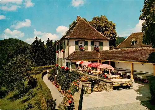 AK / Ansichtskarte 73957717 Schliengen Schloss Buergeln Wirtschaft Terrasse