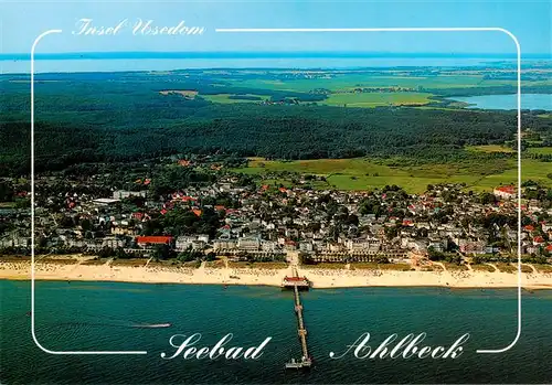 AK / Ansichtskarte 73957859 Ahlbeck_Heringsdorf_Insel_Usedom_Ostseebad Fliegeraufnahme