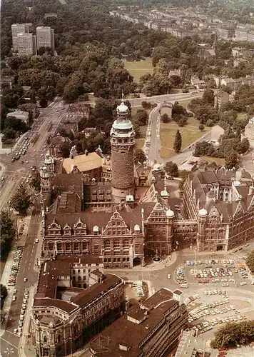 AK / Ansichtskarte  LEIPZIG Neues Rathaus Fliegeraufnahme