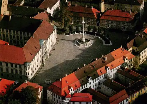 AK / Ansichtskarte  Eichstaett_Oberbayern Residenzplatz Fliegeraufnahme