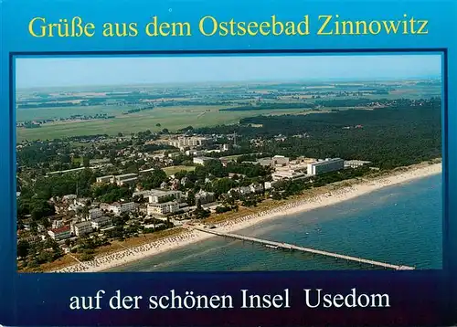 AK / Ansichtskarte 73957893 Zinnowitz_Ostseebad Fliegeraufnahme