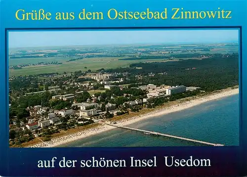 AK / Ansichtskarte  Zinnowitz_Ostseebad Fliegeraufnahme