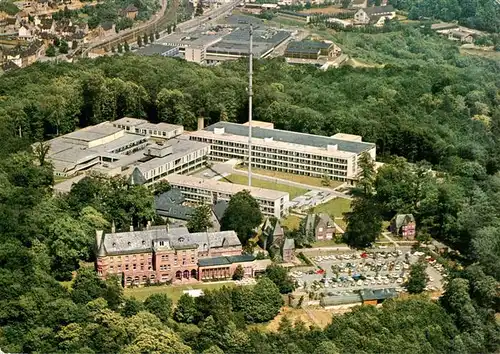 AK / Ansichtskarte  Saarbruecken Funkhaus des SR Hoerfunk und TV Studios mit Schloss Halberg Fliegeraufnahme