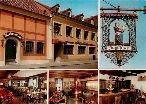 AK / Ansichtskarte 73957910 Landau__Pfalz Restaurant und Bierbrunnen Augustiner Gastraeume