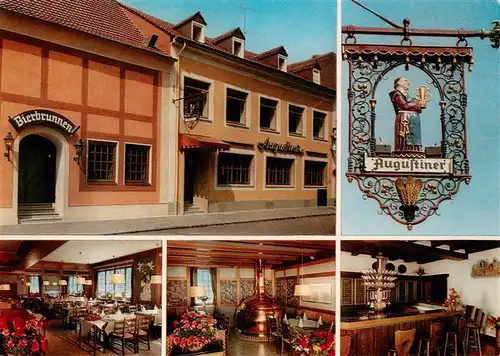 AK / Ansichtskarte  Landau__Pfalz Restaurant und Bierbrunnen Augustiner Gastraeume