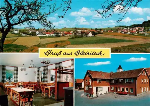 AK / Ansichtskarte  Gleiritsch Panorama Gasthaus Leipold Gaststube