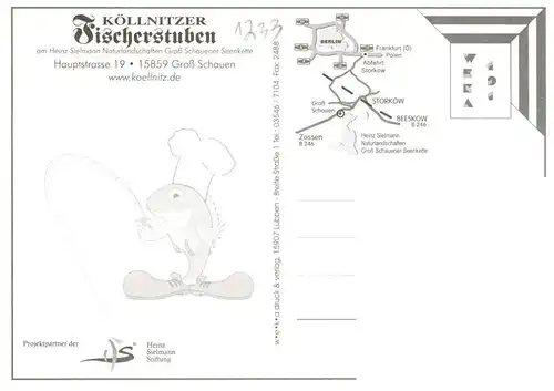 AK / Ansichtskarte  Gross_Schauen Koellnitzer Fischerstuben Aquarell