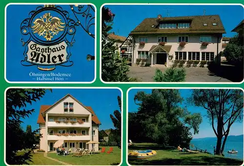 AK / Ansichtskarte 73957982 oehningen_Oehningen_Bodensee Gasthaus Adler mit Gaestehaus Seeparti