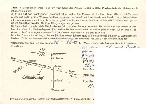 AK / Ansichtskarte  Frankenried_Geiersthal Pension Schwalbenhof Gastraeume