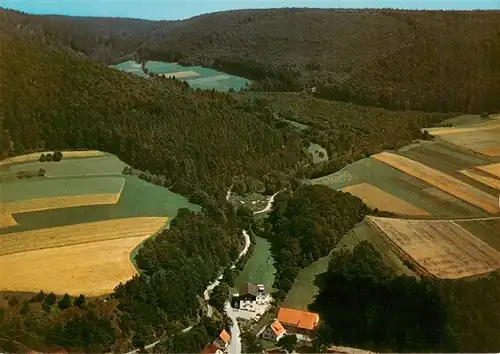 AK / Ansichtskarte  Schmittlotheim_Voehl Fliegeraufnahme mit Gasthaus Zum Elsebach