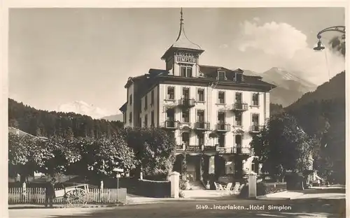 AK / Ansichtskarte  INTERLAKEN_BE Hotel Simplon