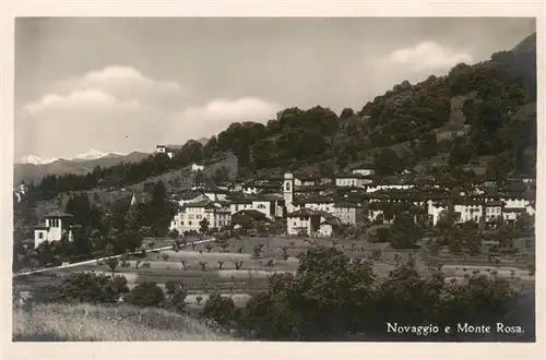 AK / Ansichtskarte  Novaggio_TI e Monte Rosa