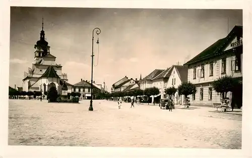 AK / Ansichtskarte  Chlumec_Cidlinou_Chlumetz_Zidlina_CZ Ortszentrum Platz