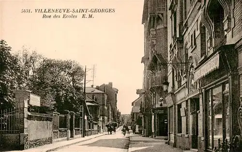 AK / Ansichtskarte  Villeneuve-Saint-Georges_94_Val-de-Marne Rue des Ecoles