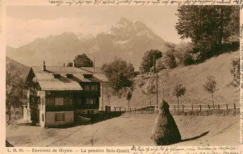 AK / Ansichtskarte  Gryon_VD Pension Bois-Gentil Alpes