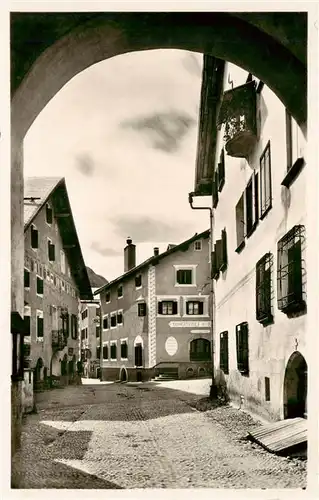 AK / Ansichtskarte  Zuoz_GR Dorfpartie