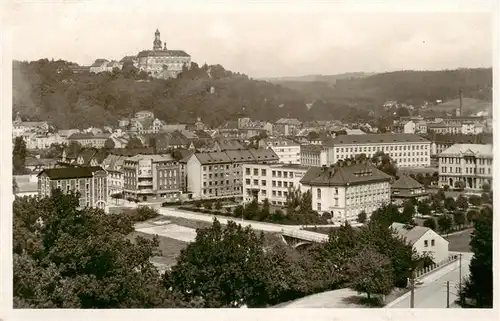 AK / Ansichtskarte  Nachod_CZ Stadtpanorama Schloss