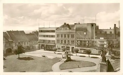 AK / Ansichtskarte  Benatky_Benatek_CZ Stadtzentrum Platz Denkmal