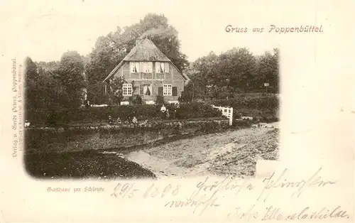 AK / Ansichtskarte  Poppenbuettel_Hamburg Gasthaus zur Schleuse