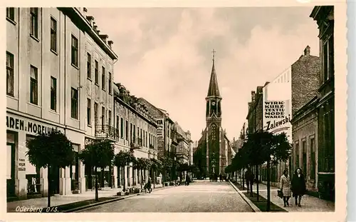 AK / Ansichtskarte 73958305 Oderberg_Bohumin_CZ Stadtzentrum Blick zur Kirche