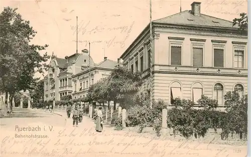 AK / Ansichtskarte  Auerbach__Vogtland Bahnhofstrasse