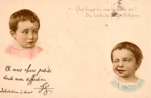 AK / Ansichtskarte  Kinder_Child_Enfants Kinder litho