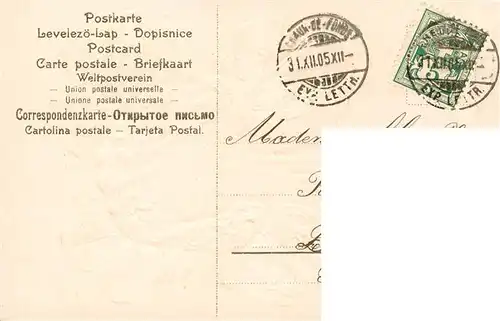 AK / Ansichtskarte  Jahreszahl-AK_Year_Annee_Ano Bonne Annee Kind Kleeblat 1906