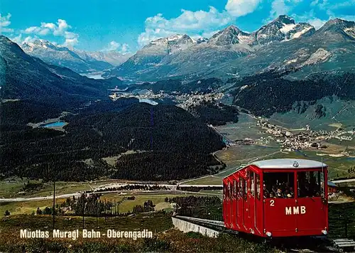 AK / Ansichtskarte  Zahnradbahn_Rack_Railway-- Muottas Muragl-Bahn Oberengadin