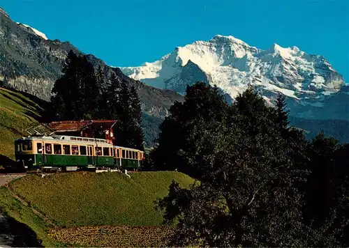 AK / Ansichtskarte  Eisenbahn_Railway_Chemin_de_Fer Wengernalp Bahn Jungfrau