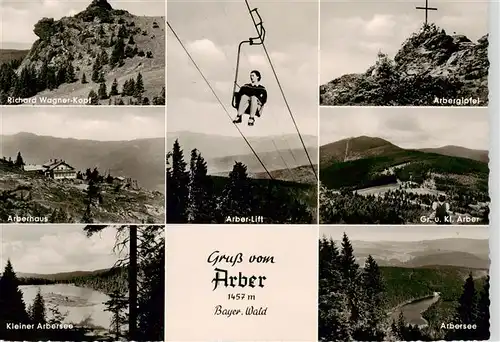 AK / Ansichtskarte  Sessellift_Chairlift_Telesiege Arber Bayer. Wald