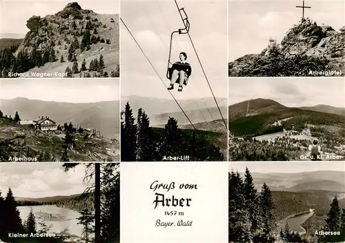 AK / Ansichtskarte  Sessellift_Chairlift_Telesiege Alber Bayer. Wald 